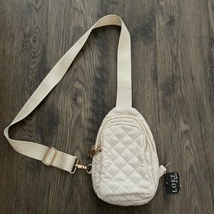 Cross body quilted bag